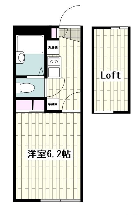 レオパレスメルスィーコリンヌの物件間取画像