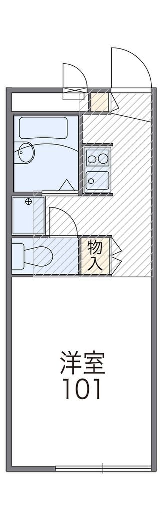 レオパレスファザーンＢの物件間取画像