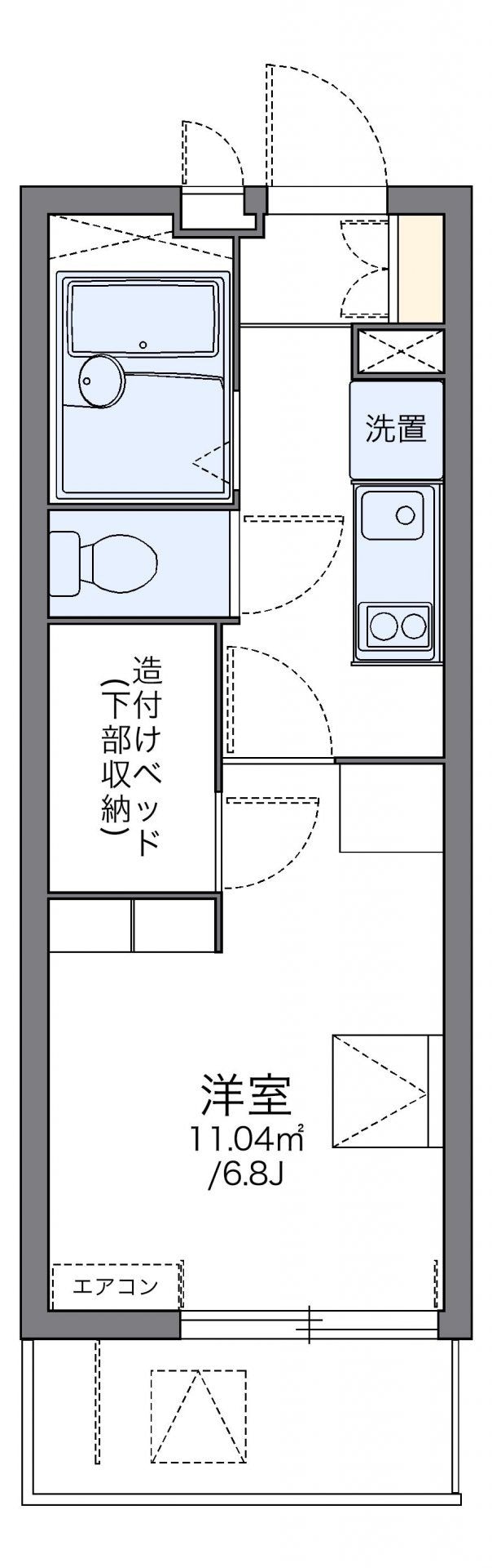 レオパレス伊勢吉の物件間取画像