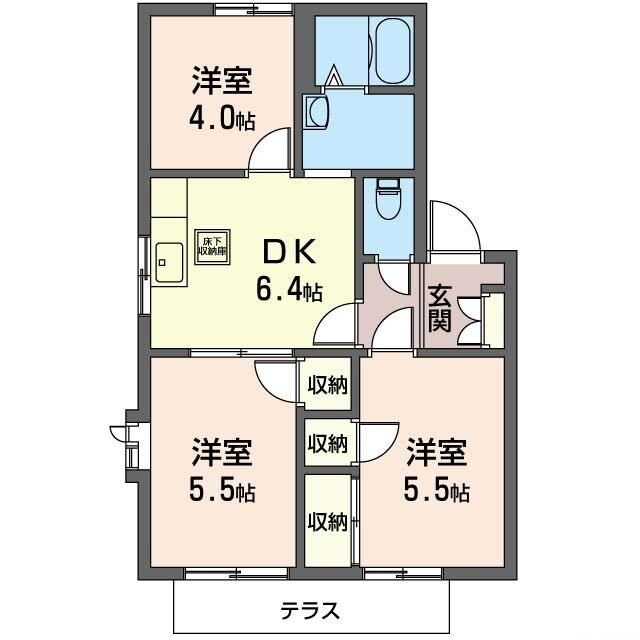 グレースハイツ関口　Ｃの物件間取画像