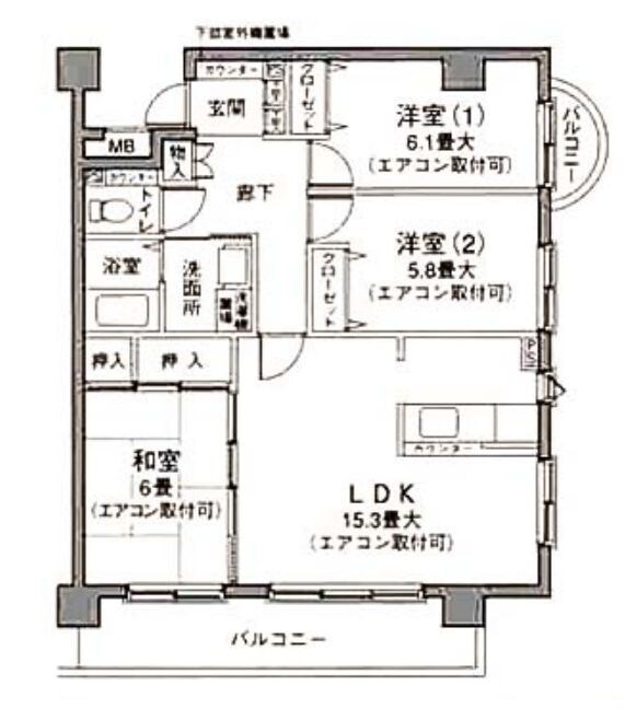 グランソラール丸の内の物件間取画像