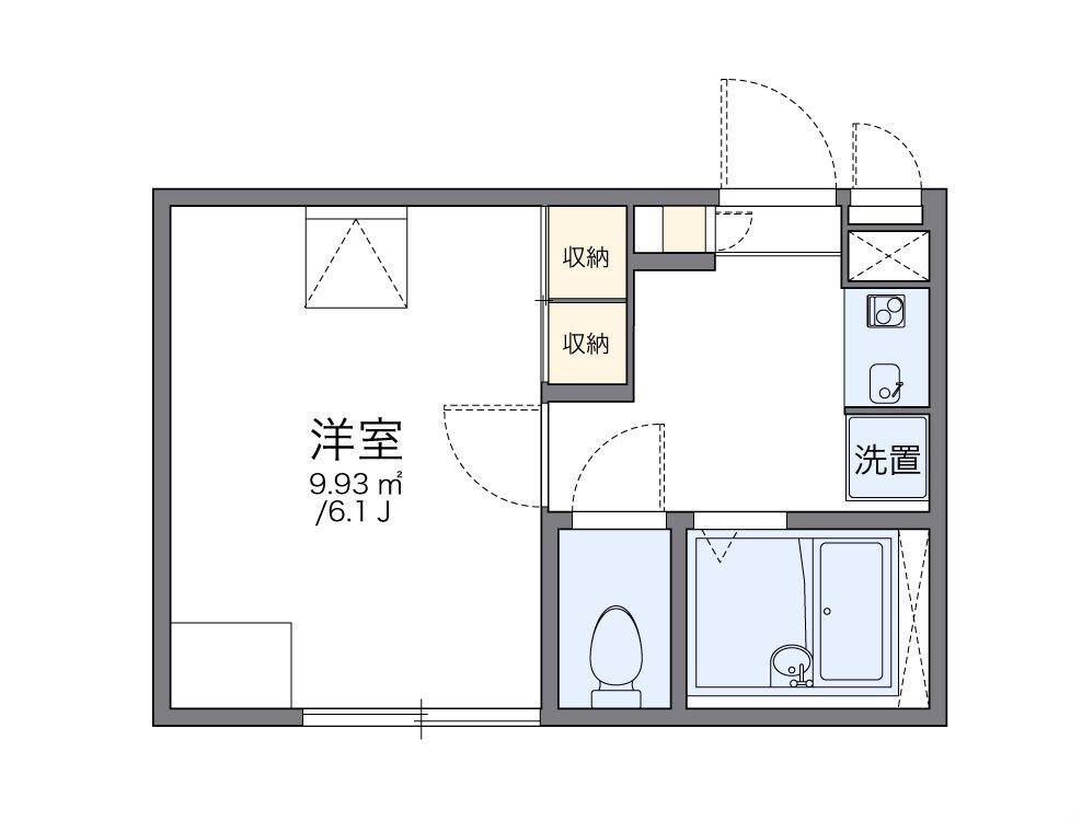 レオパレスｍｏｎの物件間取画像