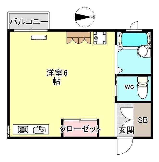 シャトーケイワイの物件間取画像