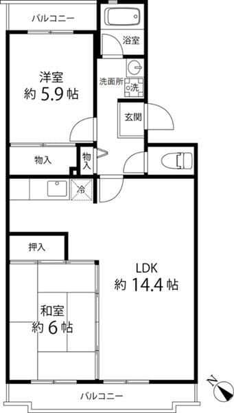 鎌倉グリーンヒルズの物件間取画像