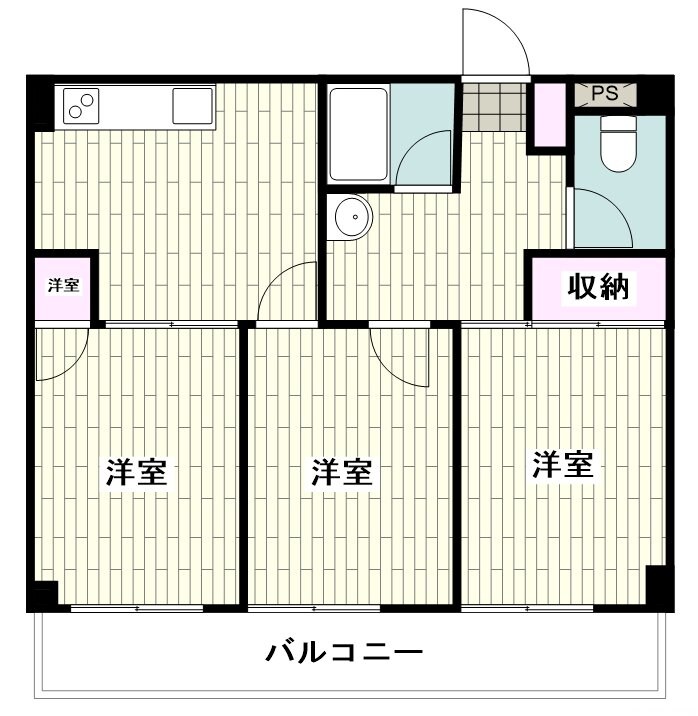 マンションウィステリアの物件間取画像