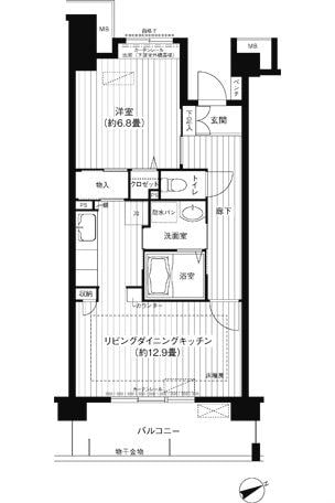 コーポレート東戸塚の物件間取画像