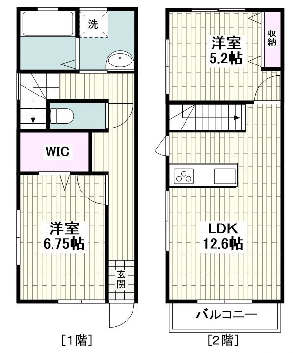 クレスト横浜西谷の物件間取画像