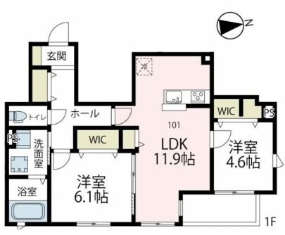 メゾンウエストIIの物件間取画像