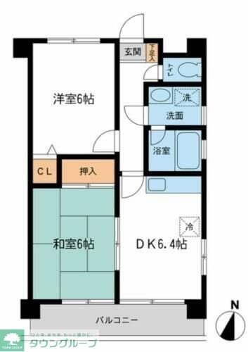 日宝コートヒルズ洋光台IIの物件間取画像