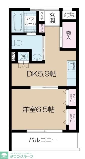 ルミエール綱島２号館の物件間取画像