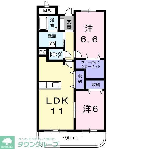 ニューウェーブ壱番館の物件間取画像