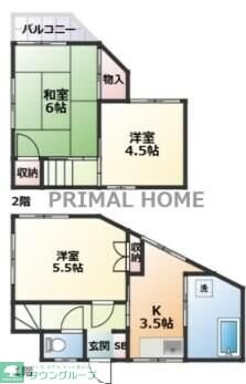 長津田戸建ての物件間取画像