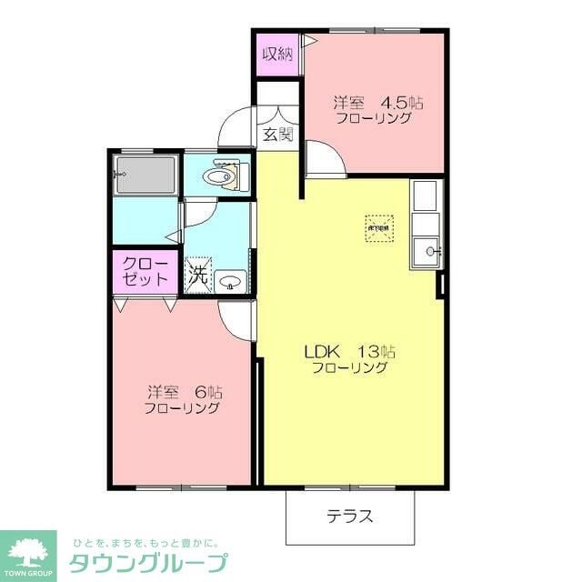 スカイビレッジの物件間取画像