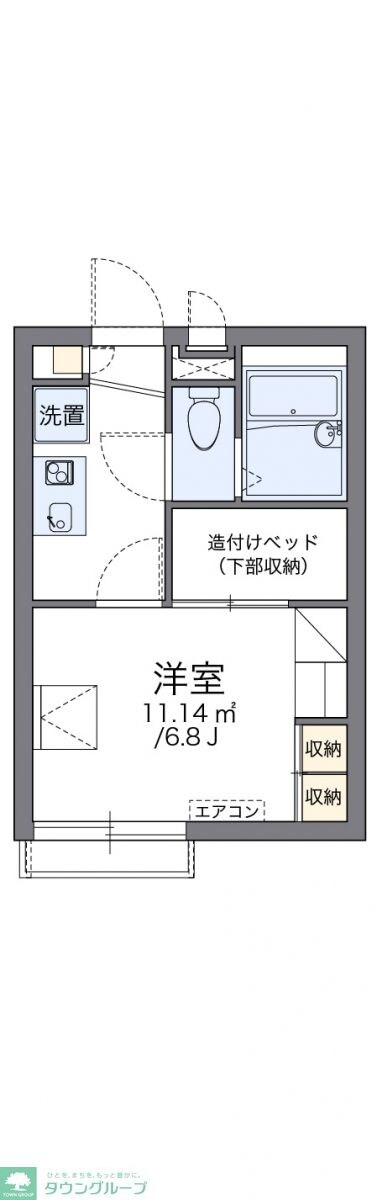 レオパレスドミールIVの物件間取画像