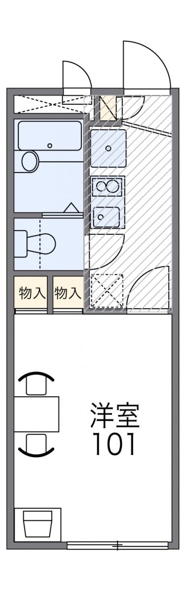 レオパレスＫＡＮＥＫＯの物件間取画像