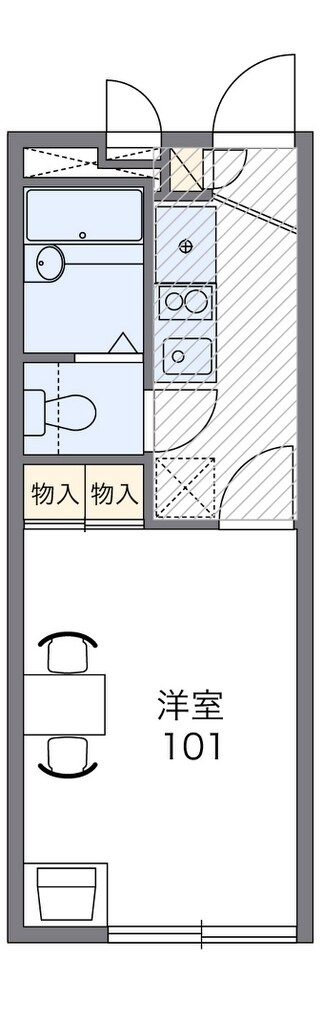 レオパレスＯｒｉｏｎの物件間取画像