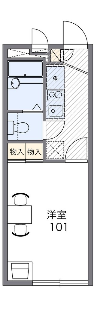 レオパレス飛鳥　戸塚の物件間取画像