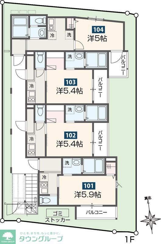 MELDIAかしわ台の物件間取画像