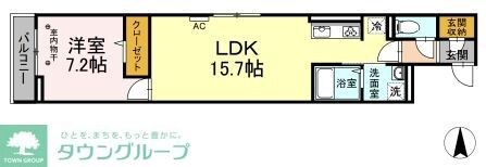 グリーンハウス南林間の物件間取画像