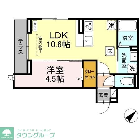 シンシアタワーの物件間取画像