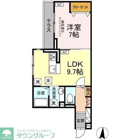 クレーア中央林間の物件間取画像