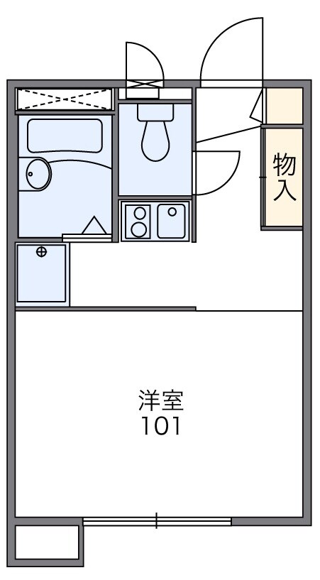 レオパレス駒が橋の物件間取画像