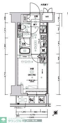 クレストタップ新横浜の物件間取画像