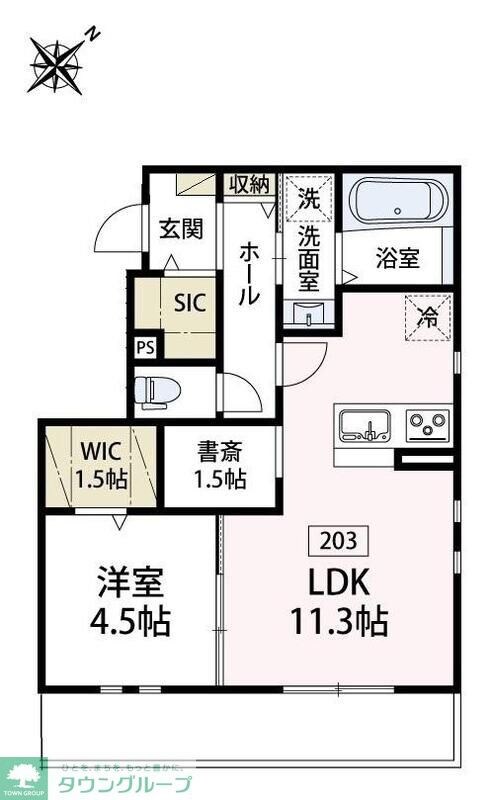 カーサ・ルピナスの物件間取画像