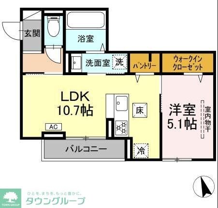 D Paina 小机町IIの物件間取画像