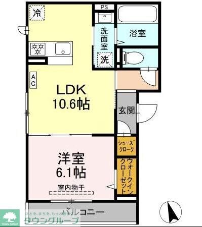 D Paina 小机町IIの物件間取画像