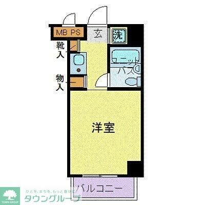 スカイコート横浜駅西口の物件間取画像