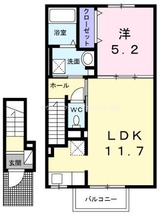 カーサ　ヤマサキの物件間取画像