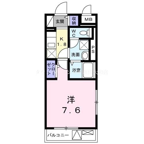 アロッジオ渋谷の物件間取画像