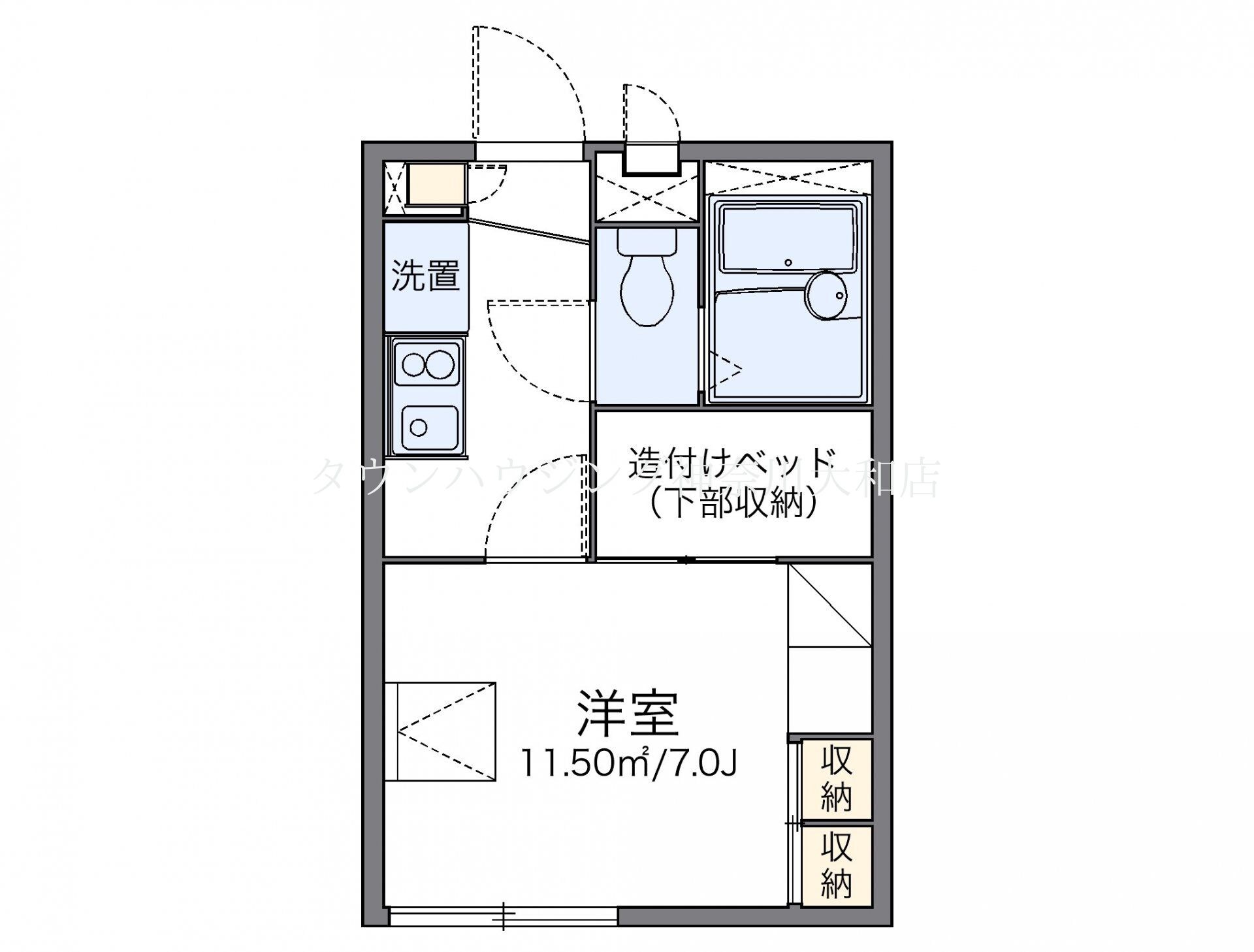 レオパレスボヌールの物件間取画像