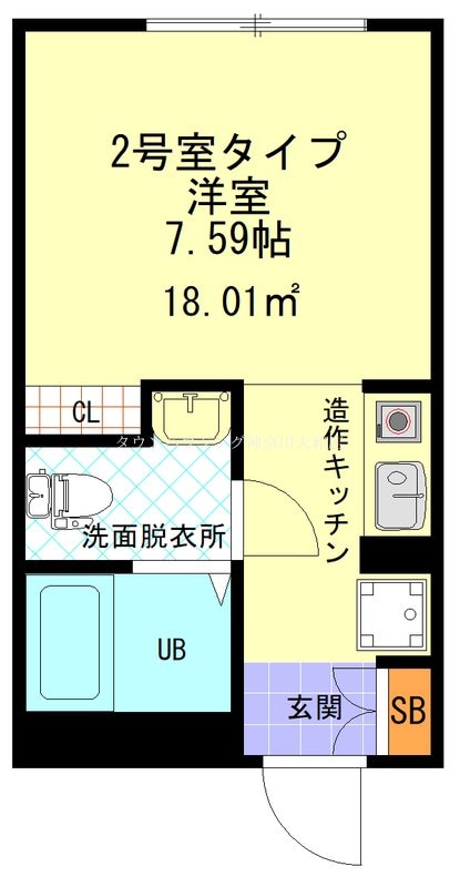 西谷4丁目新築アパート(仮)の物件間取画像