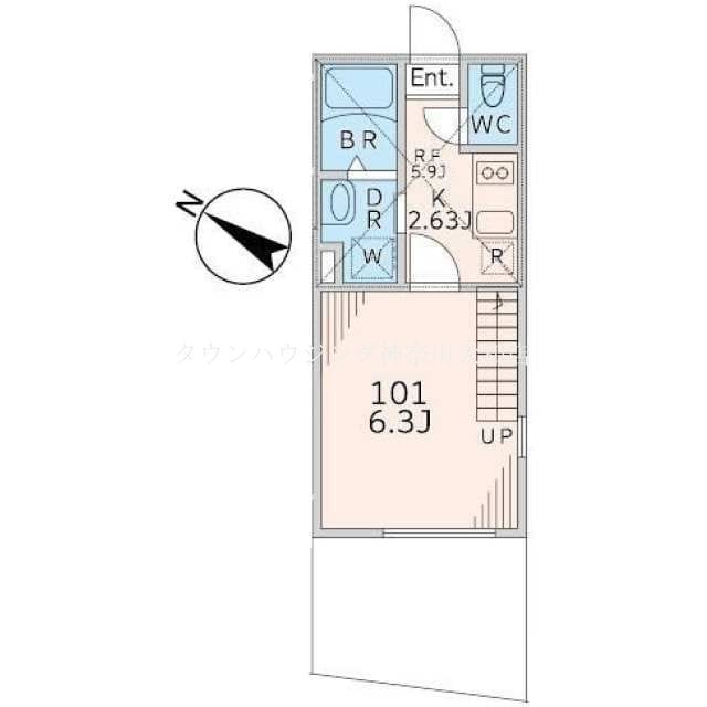 アリア西谷の物件間取画像