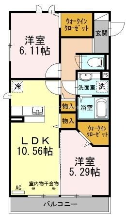 リベラマーロIIの物件間取画像