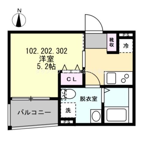 ベイルーム大和南の物件間取画像