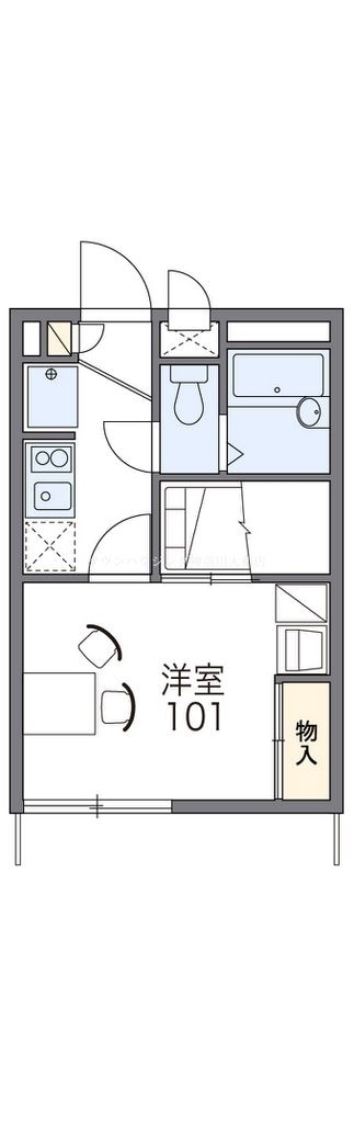 レオパレスＦ・シエルの物件間取画像