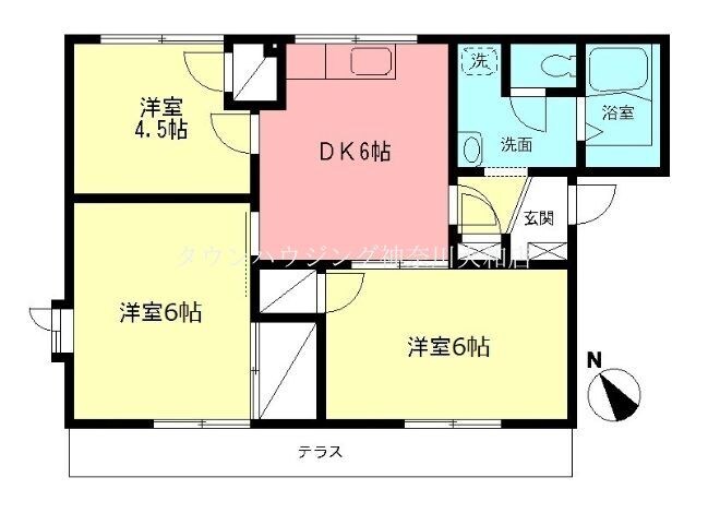 サンヴィレッジの物件間取画像