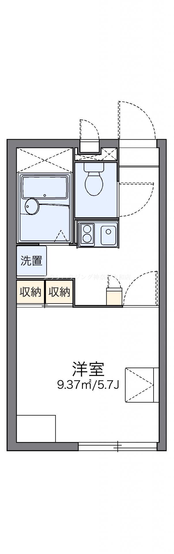 レオパレスミヤコの物件間取画像