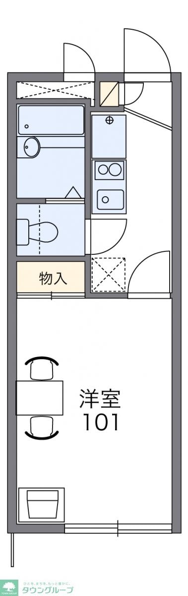 レオパレスヤバタIIIの物件間取画像