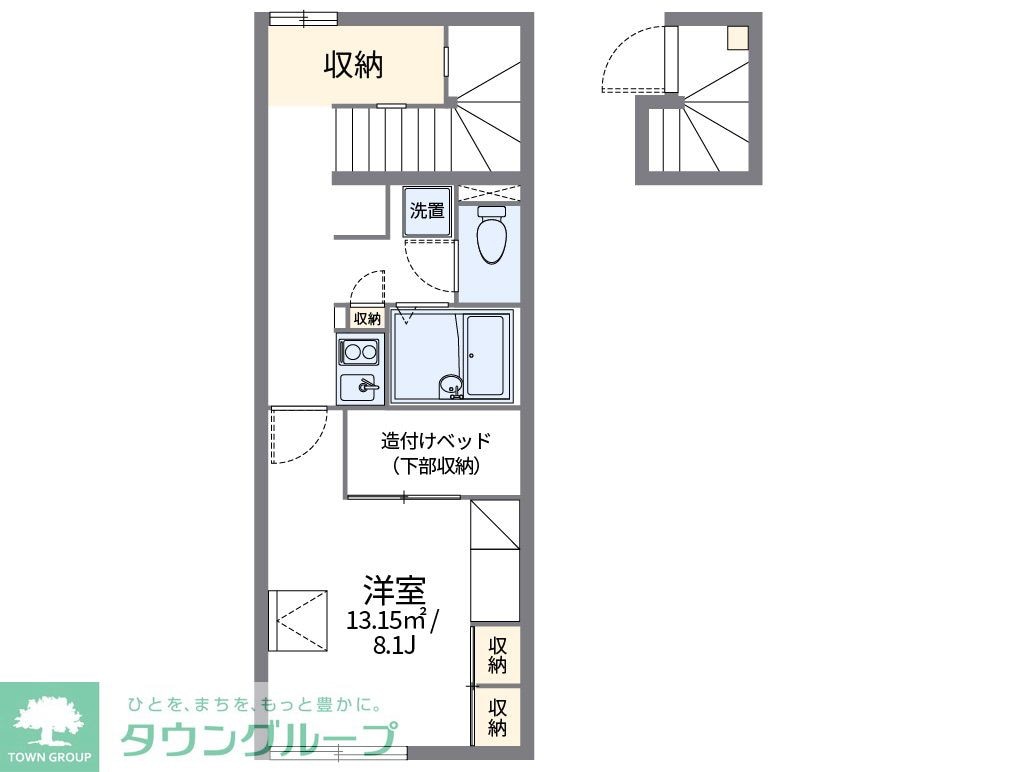 レオパレスコスモスＢの物件間取画像