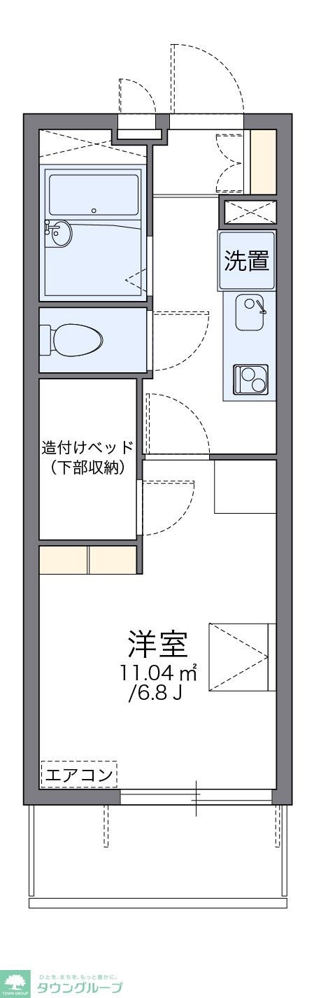 レオパレス来夢かしわ台の物件間取画像