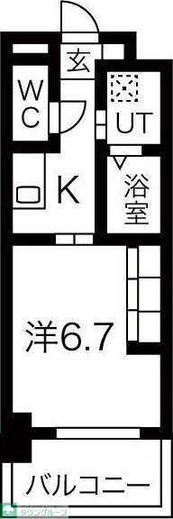 リシュドール伝馬の物件間取画像