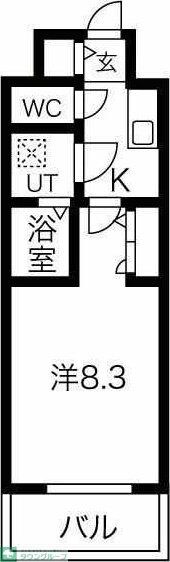 エスリード上前津LIVIAの物件間取画像