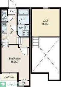 Creo中村公園弐番館の物件間取画像
