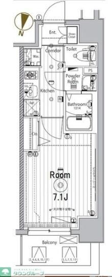 メイクスデザイン名駅南の物件間取画像