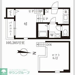 ハーモニーテラス佐古前町IIの物件間取画像