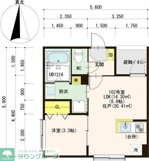 Maison ailes 岩塚の物件間取画像